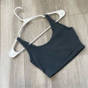 Brandy Melville Tank crop pullover bralette womens Gray (one size) casual